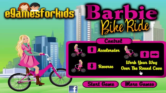 barbie bike ride game