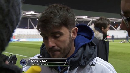 David Villa, tras hacer el primer tanto de la historia del NYC