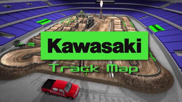 2015 AMA Supercross Rd 7 Arlington - Track Map (720p HD)