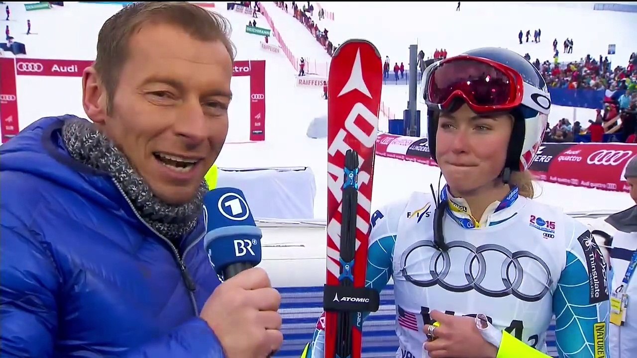 Mikaela Shiffrin • World Champs Vail Team Event Interview • 10.02.15