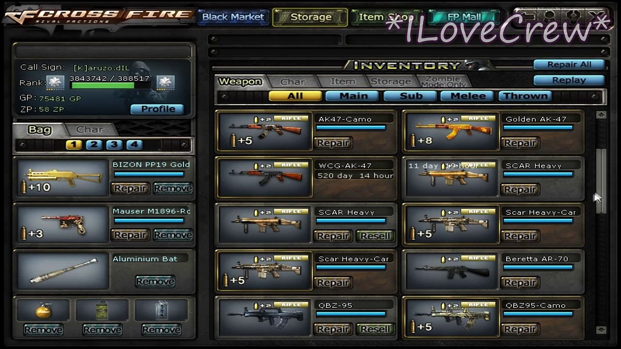 Buy Sell Accounts - Crossfire My Account [K]aruzo.dIL [Show ur Acc 7]