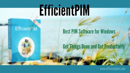 Use EfficientPIM to Get Organized and Improve Productivity