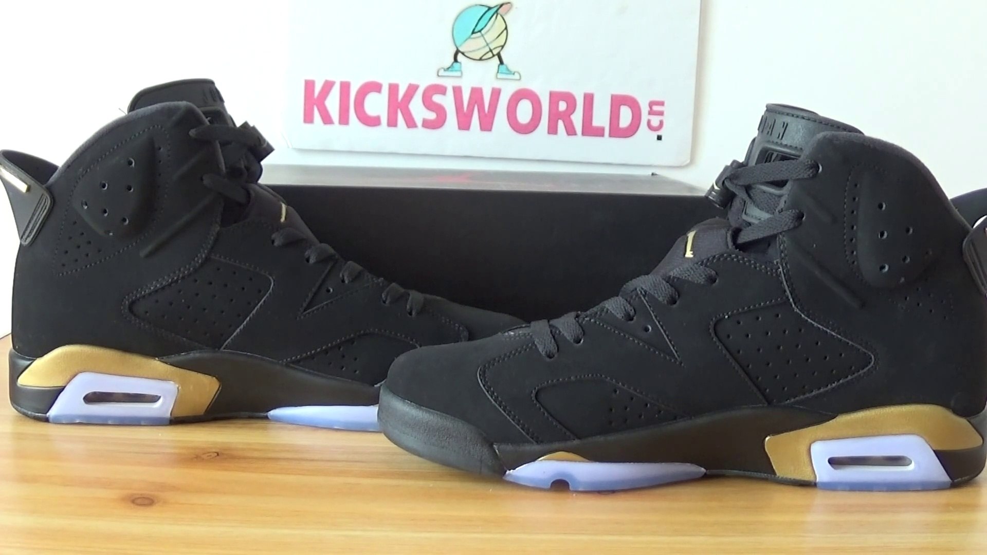 black and gold retro 6s