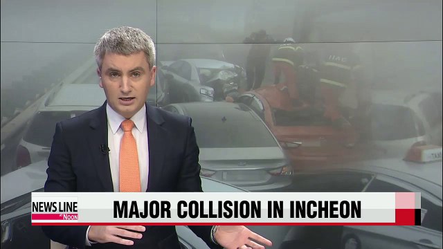 Major collision involving over 60 vehicles crashes on Yeongjong Bridge