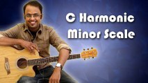 How To Play - C Harmonic Minor Scale - Guitar Lesson For Beginners