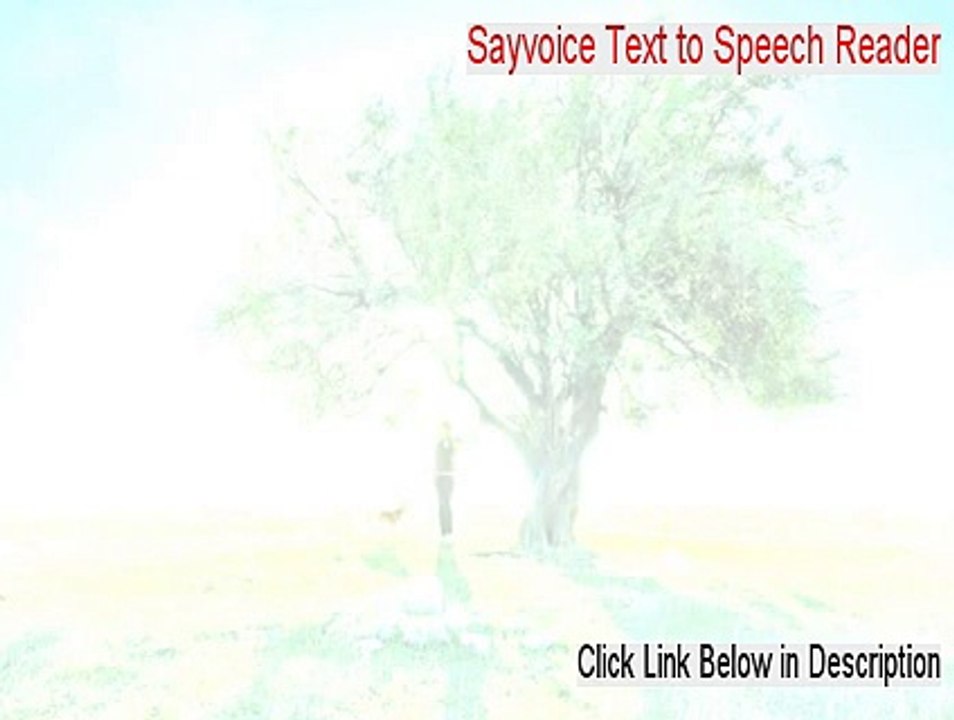 Sayvoice Text to Speech Reader Download Free - Instant Download