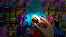frozen play doh kinder surprise eggs peppa pig spiderman barbie toys egg unboxing