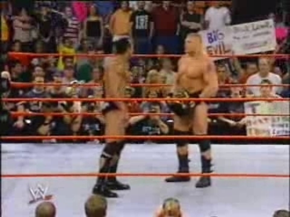 Raw The Rock vs. Eddie Guerrero