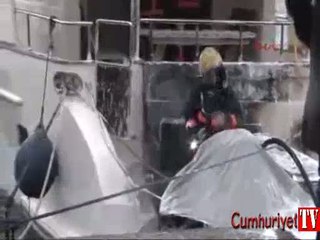 Beşiktaş'ta lüks yatta yangın çıktı