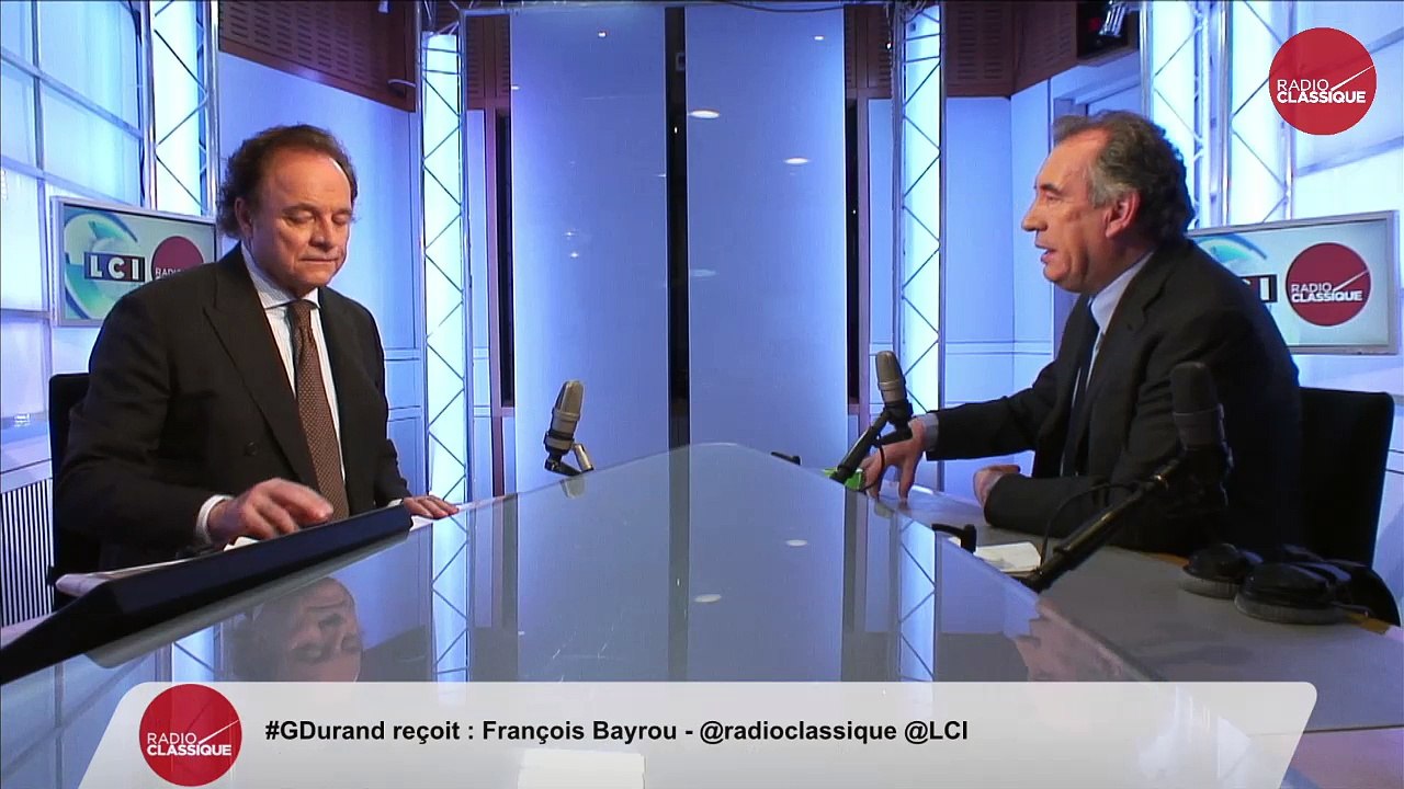 François Bayrou, invité de Guillaume Durand avec LCI