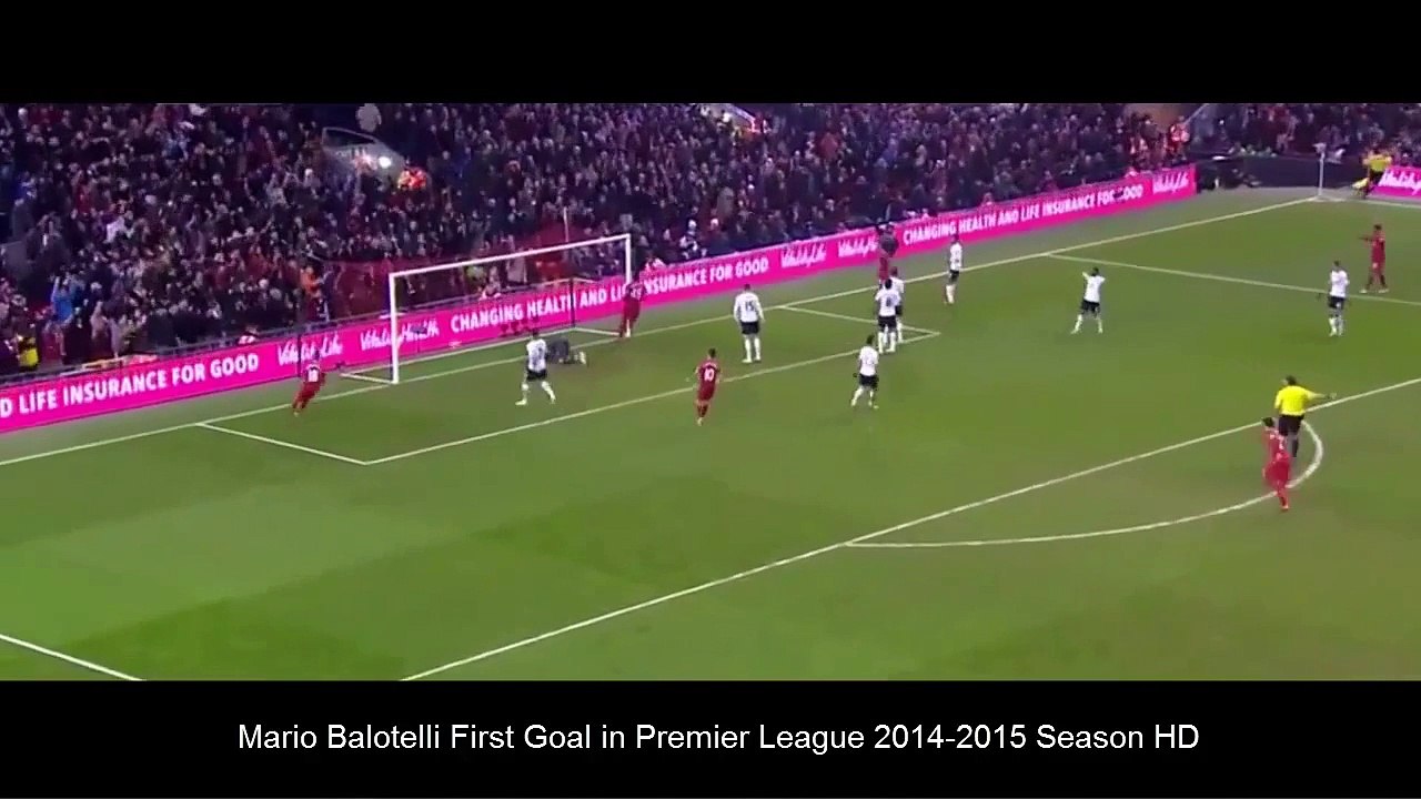 Mario Balotelli First Goal in Premier League 2014-2015 Season HD