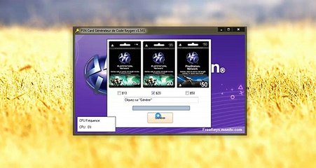 PSN Card Générateur de Code [KEYGEN] [Janvier 2014] [GRATUIT]