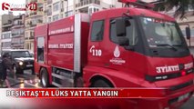 Beşiktaş'ta lüks yatta korkutan yangın