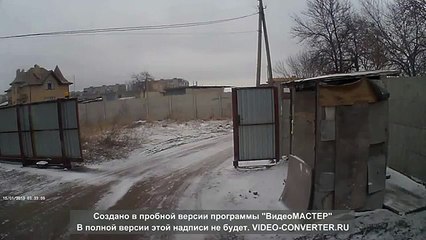 Artillery bombardment in Kramatorsk on February 10
