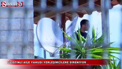 Filistinli aile Yahudi yerleşimcilere direniyor
