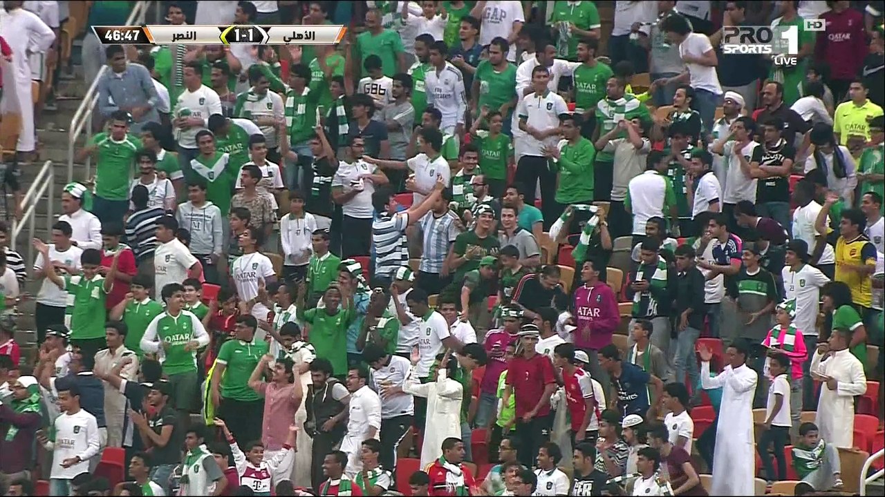 برونو سيزار يضيع ضربة جزاء (بلنتي) امام النصر - الاهلي 2-1 النصر - نصف نهائي بطولة كأس ولي العهد - 2014/2015 - 09/02/2015 FULL HD