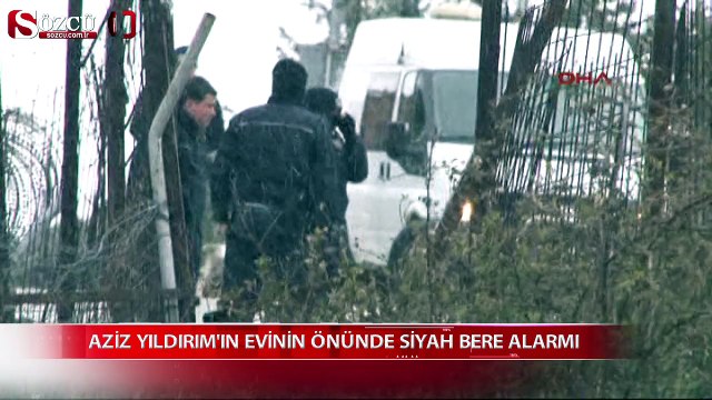 Aziz Yıldırım'ın evinin önünde siyah bere alarmı