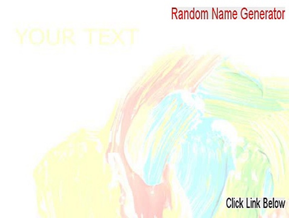 Random Name Generator Download [Download Now 2015]