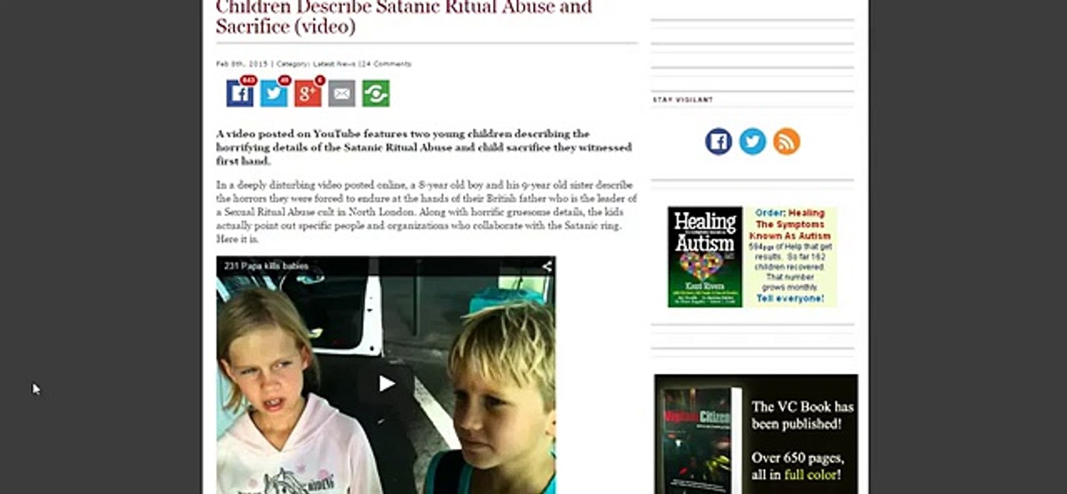Children Describe Satanic Ritual, 2015 Grammy Satanic Church Ritual