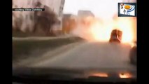 فيديو يظهر لحظات الهجوم الصاروخي على ماريوبول شرق اوكرانيا