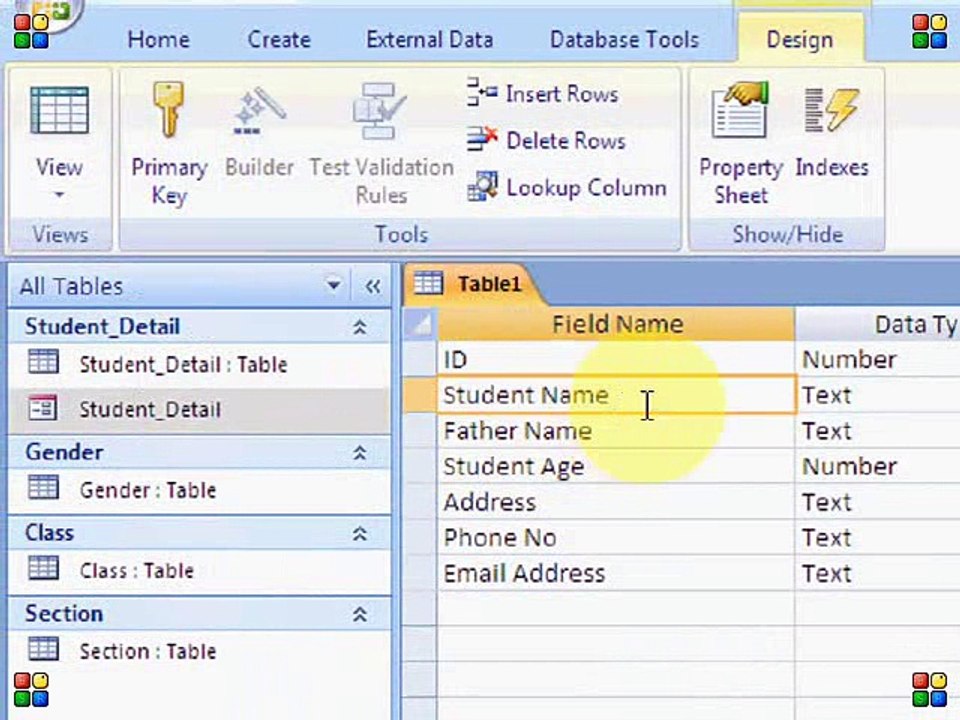 Microsoft Power Access 2007 in Urdu Lesson 13