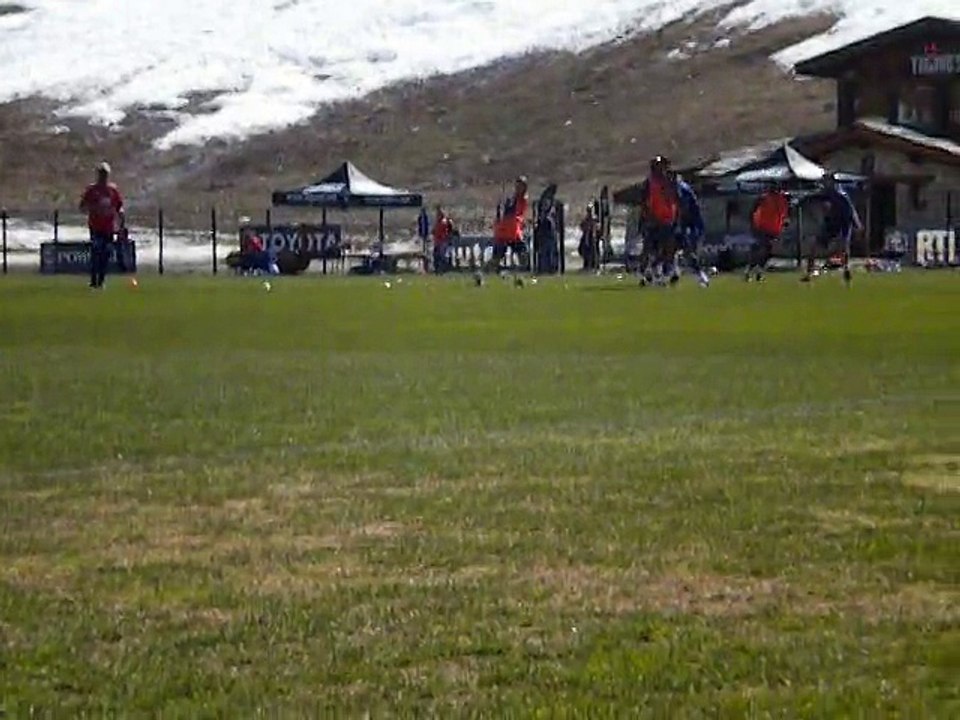 entrainement tignes  equipe de france 2010