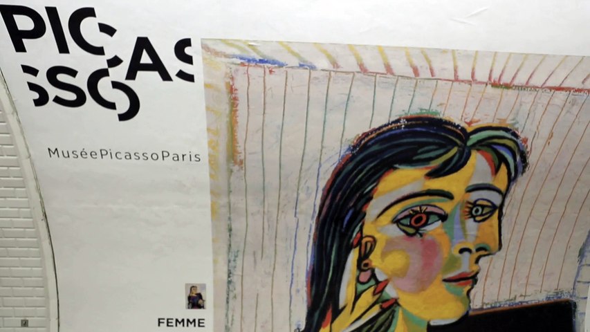 Picasso descend dans le metro