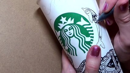 Drawing on my Starbucks Cup: Under The Sea Edition