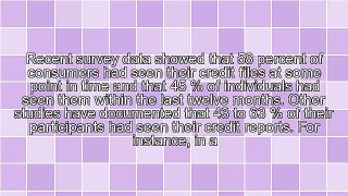 Have A Look At Your 3 Credit Reports