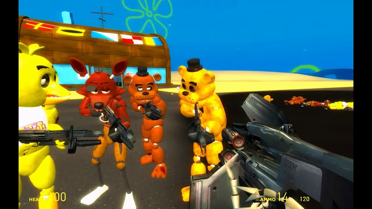 GMOD NPC BATTLE! FNAF VS FNAF! gmod