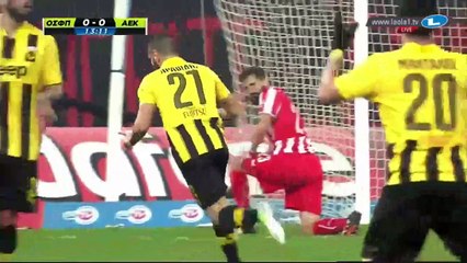 Christos Aravidis 0:1 | Olympiakos - AEK Athens 11.02.2015 HD
