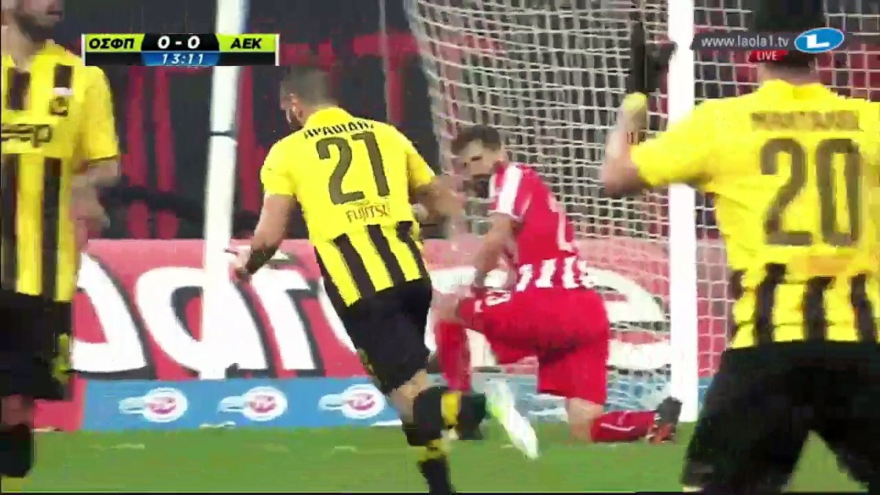 Christos Aravidis 0:1 | Olympiakos - AEK Athens 11.02.2015 HD