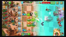 Plants Vs Zombies 2  Max Level Homing Thistle Shield Zombies Big Wave Beach Day 18