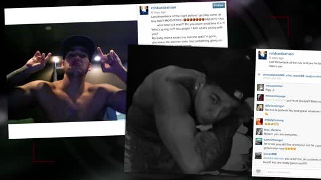 Rob Kardashian Lashes Out Against Fat Shamers on Instagram