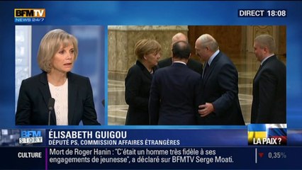 BFM Story: Ukraine: sommet d'un quatuor à Minsk pour éviter la guerre en Europe - 11/02