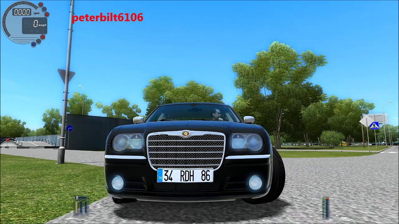 City Car Driving 1.4.0 Chrysler 300C Logitech G27 TrackIR Pro4