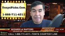 Toronto Raptors vs. Washington Wizards Free Pick Prediction NBA Pro Basketball Odds Preview 2-11-2015