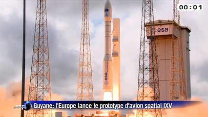 Lancement du prototype d'avion spatial européen IXV