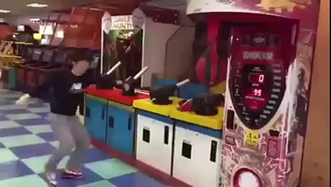 winning the arcade game