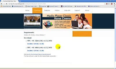 How to install Windows media player classic