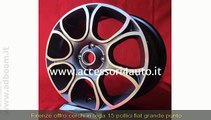 FIRENZE,    CERCHI IN LEGA 15 POLLICI FIAT GRANDE PUNTO EVO ANTRAC  EURO 399