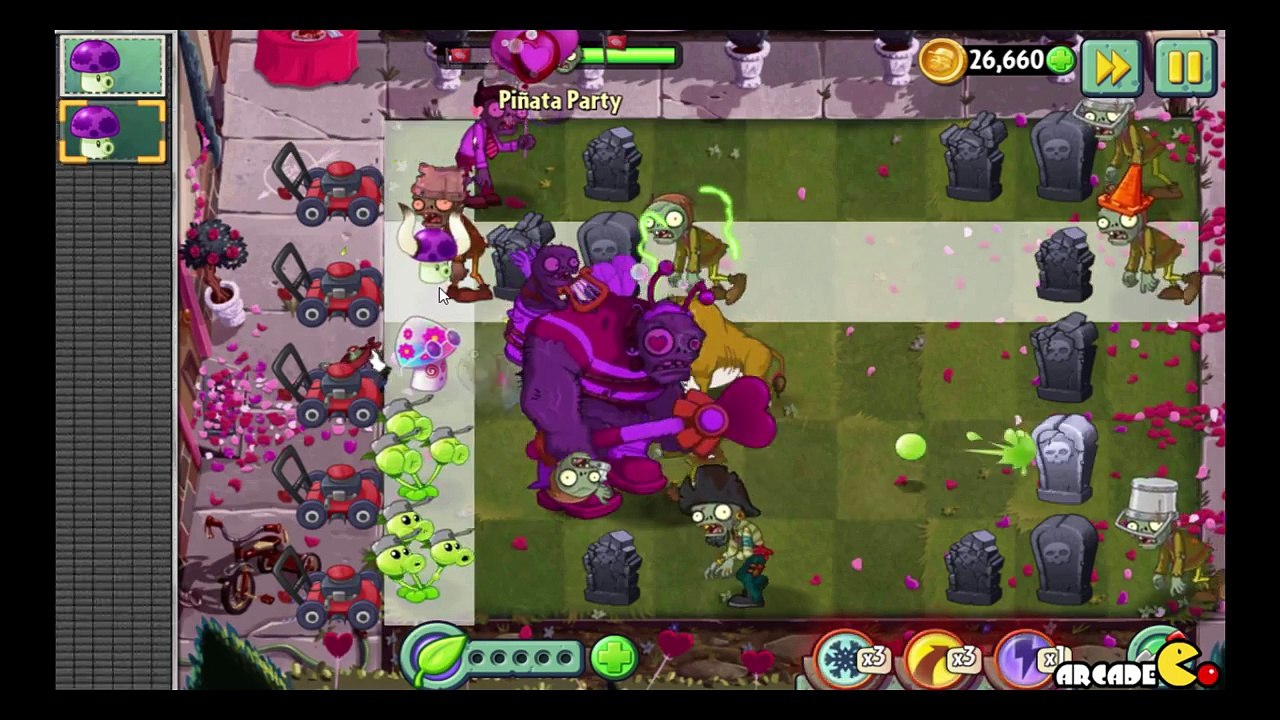 Plants vs Zombies 2  Valenbrainz Gargantuar Pinata Party 2 12!