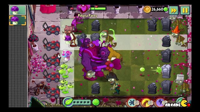 Plants vs Zombies 2 Valenbrainz Gargantuar Pinata Party 2 12!