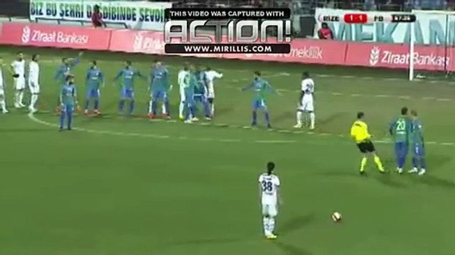 Ç.Rizespor 1 - 3 Fenerbahçe Maç Özeti