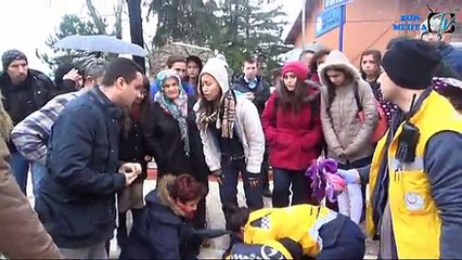 LİSELİ KIZA OTOMOBİL ÇARPTI