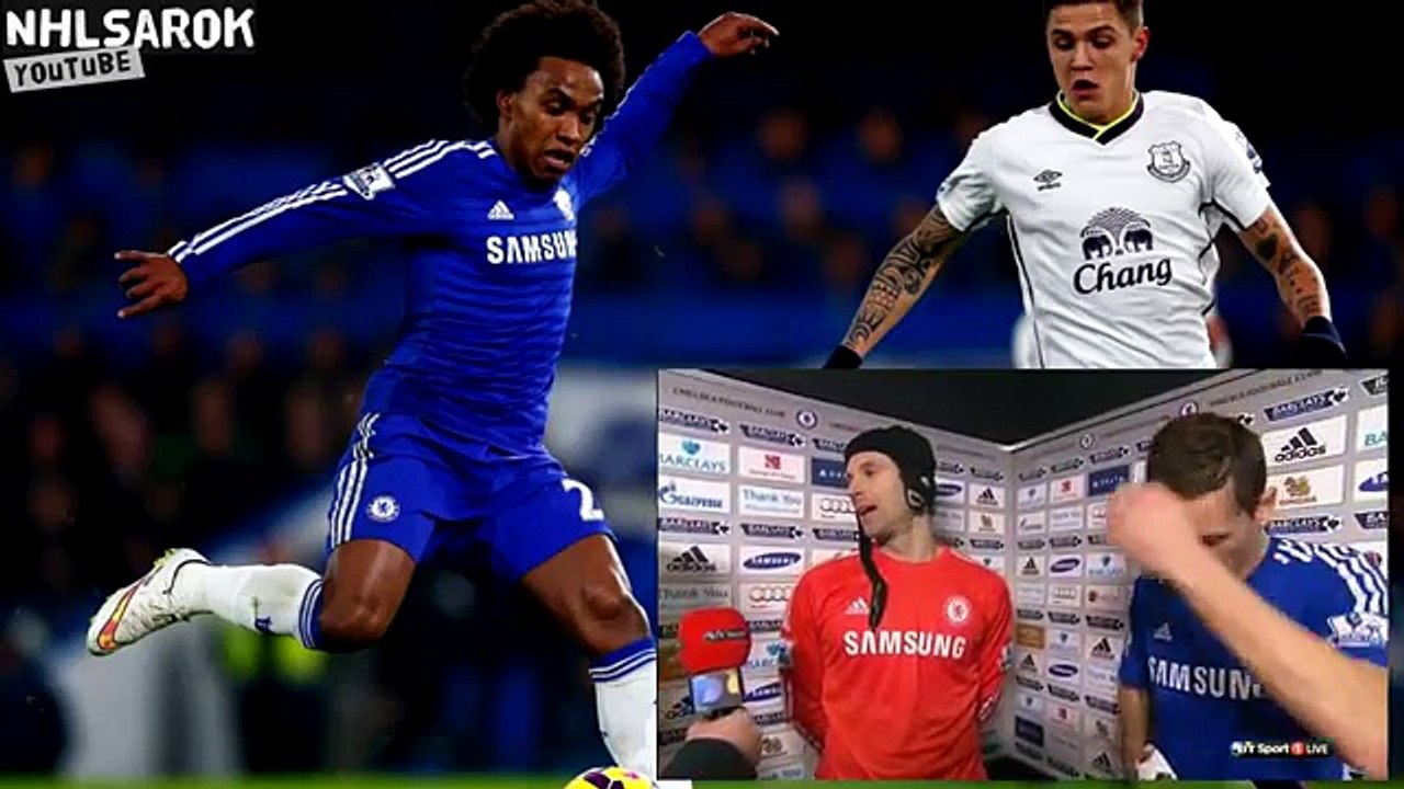 Chelsea vs Everton 1 : 0 - Nemanja Matic & Petr Cech post-match interview