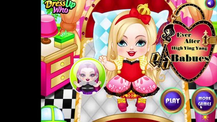 Girls Games_ Ever After High Ying Yang Babies Care Game