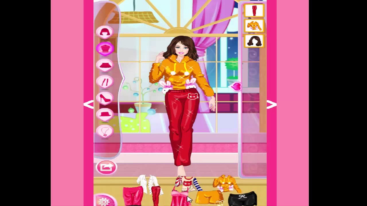 バービーパジャマパーティーは、ゲームをドレスアップ -  Barbie pajama party dress up