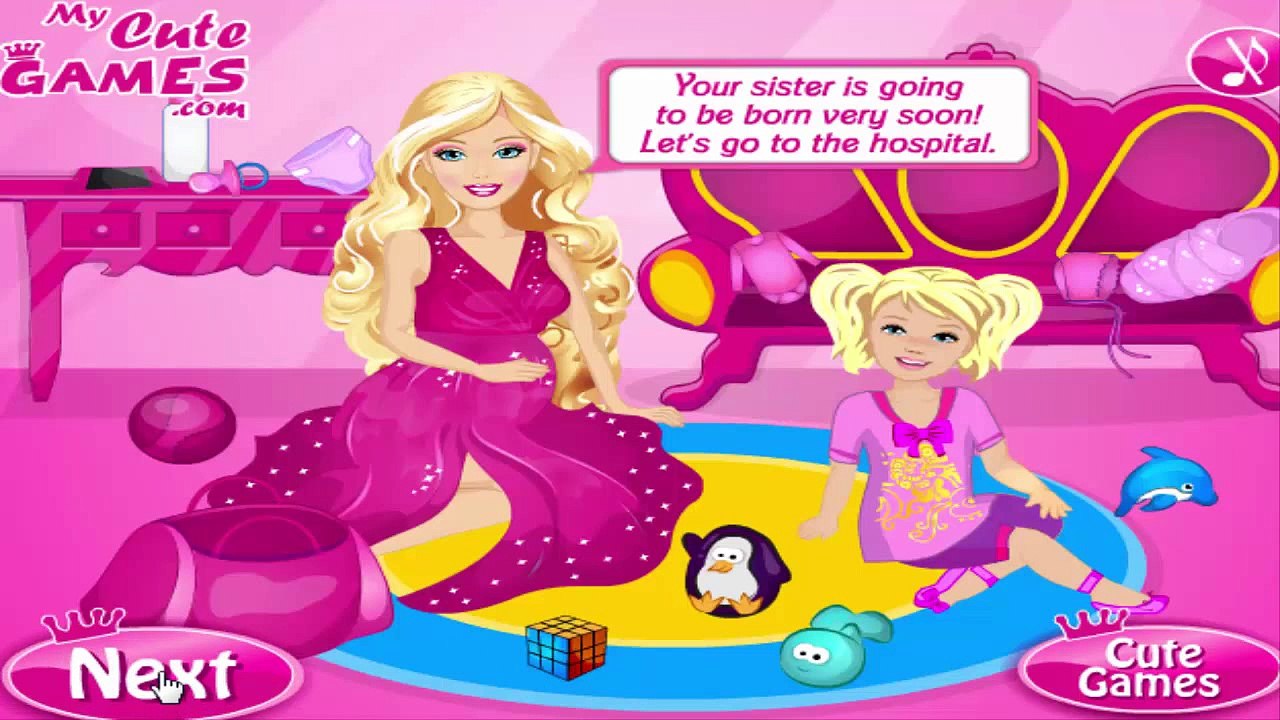 バービープリンセスゲーム - バービーは、ママのゲームになった - Babrbie Becomes Mommy Game