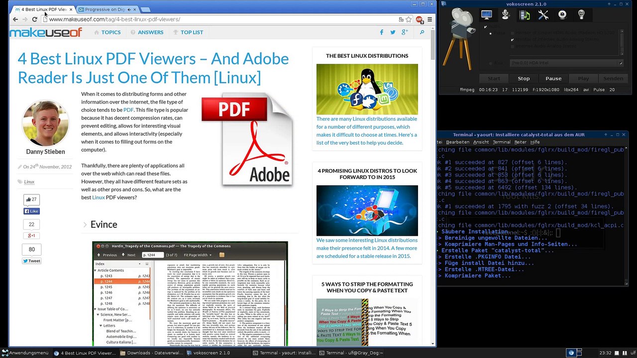 Arch Linux : Testrecording Part 1